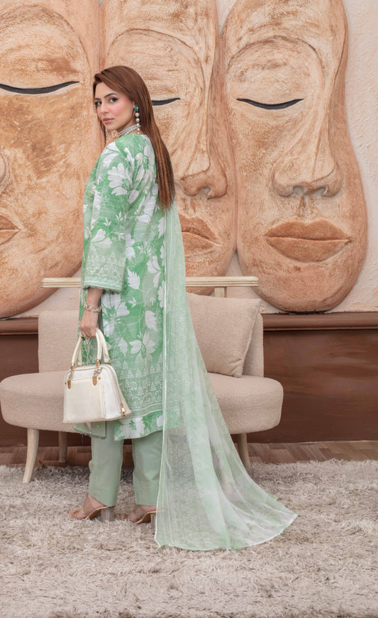 Elaris Embroidered Lawn 3 Piece A-04