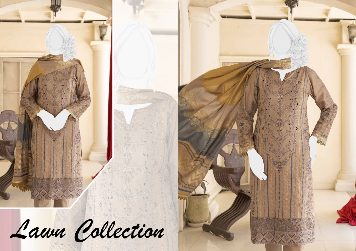 Noor e Sehar embroidered 04 - Waheed Javaid Collections