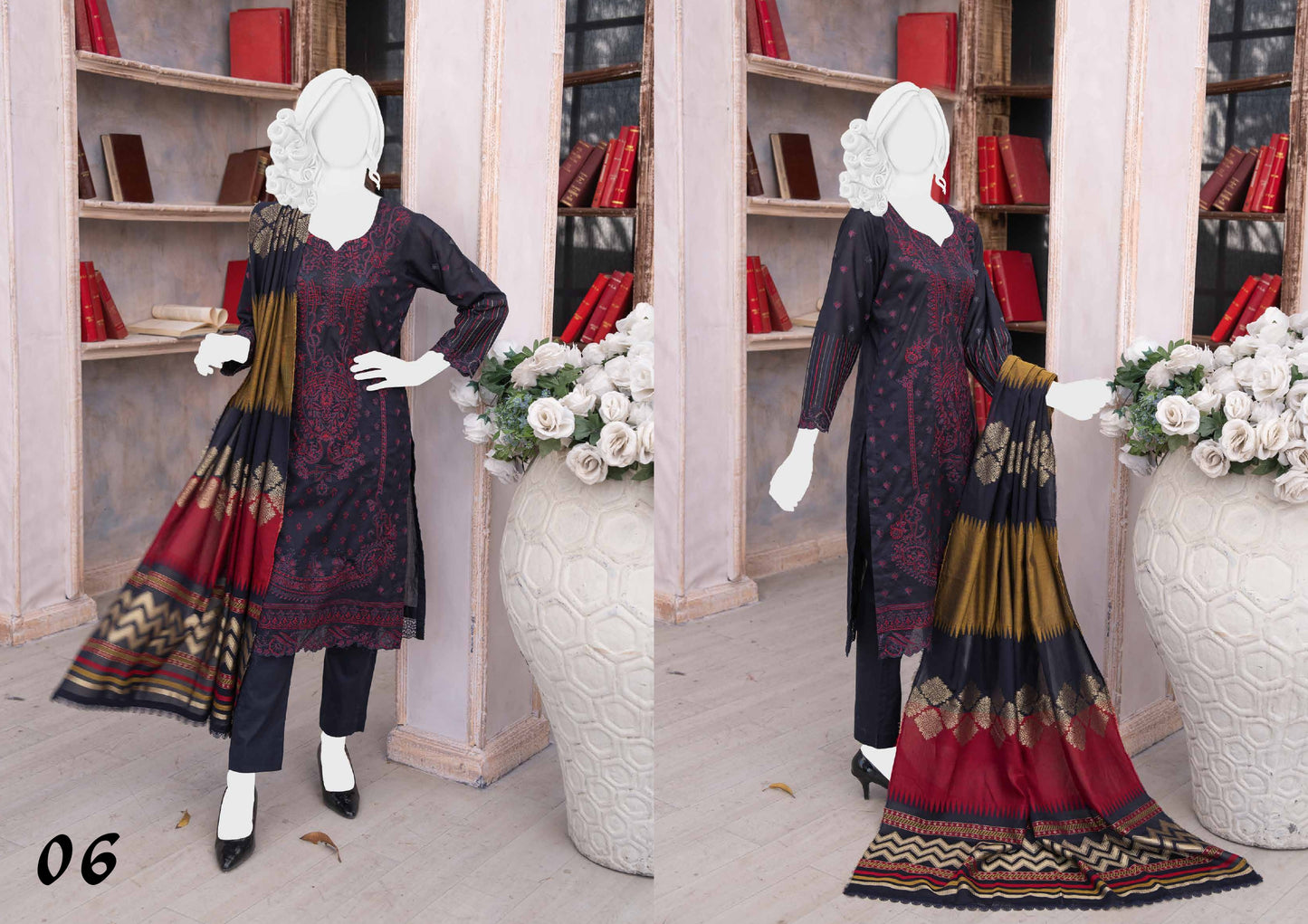 Noor e Sehar embroidered 06 - Waheed Javaid Collections
