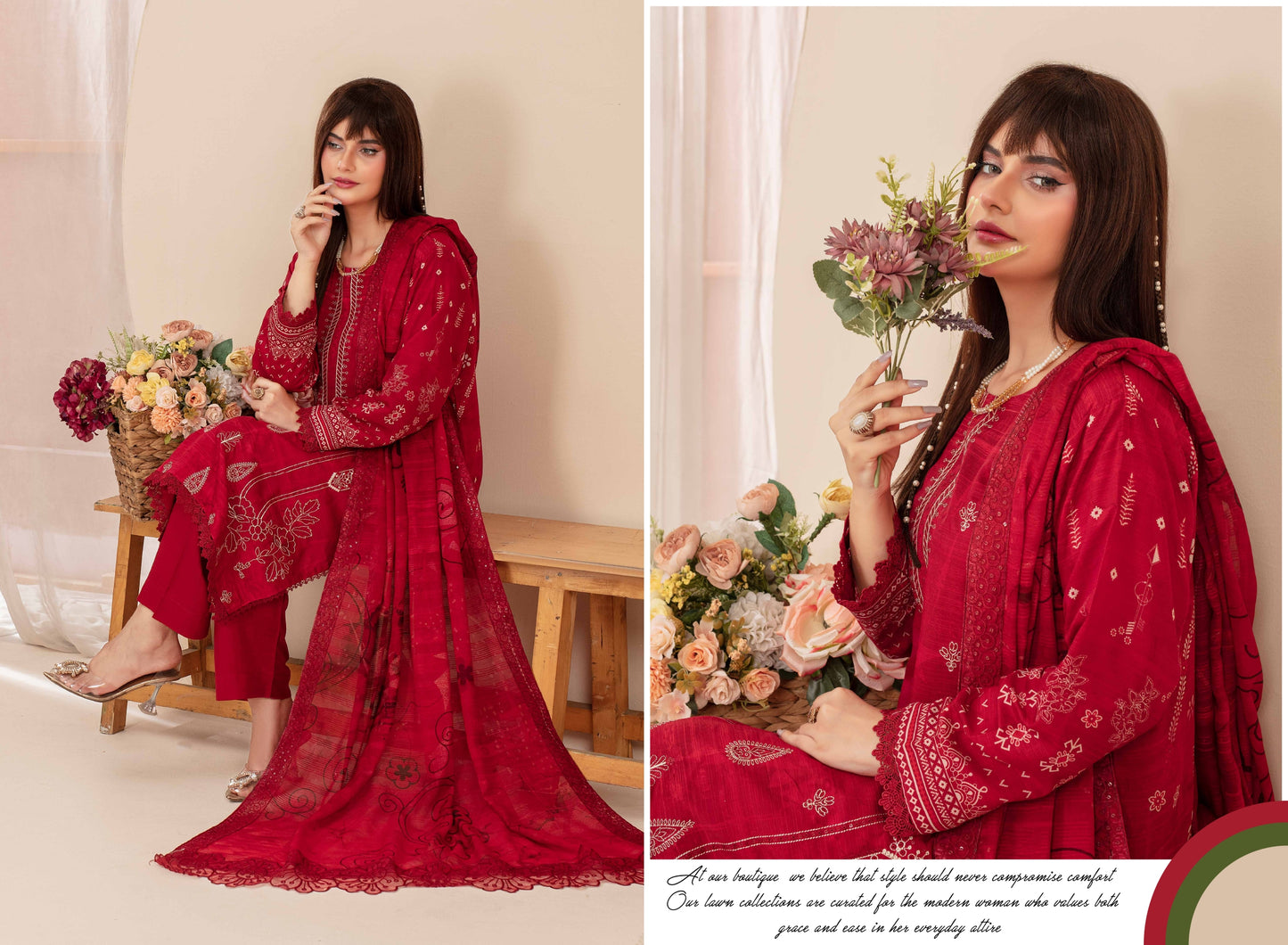 Pehli-Nazar Visocse Banna Dora Embroidered D-02