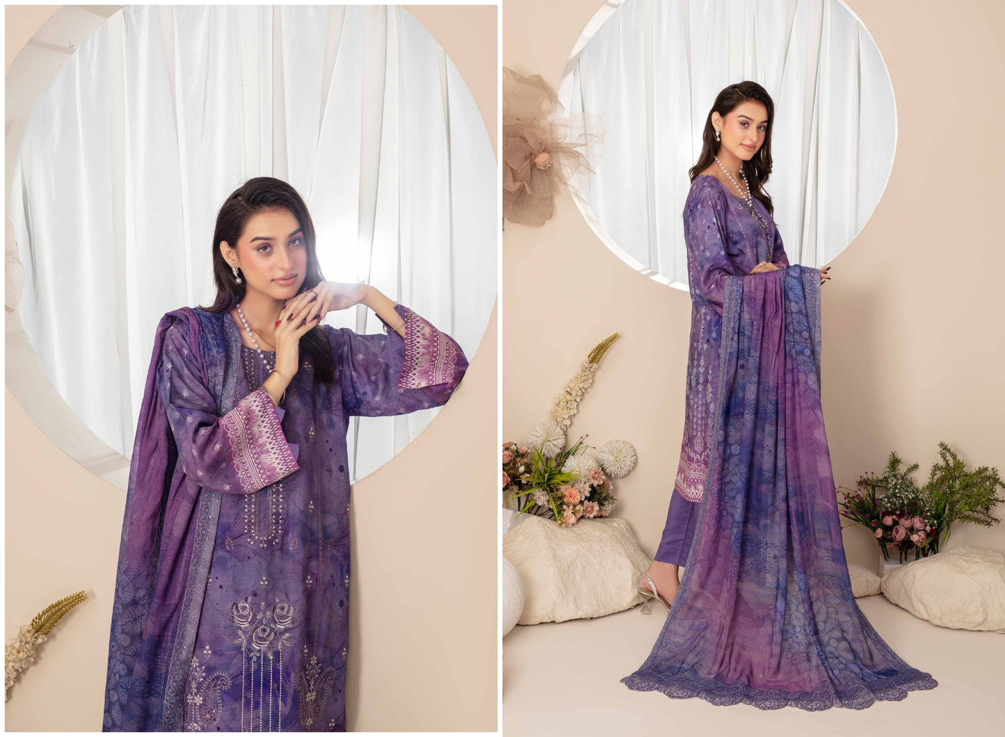 Pehli-Nazar Visocse Banna Dora Embroidered D-03