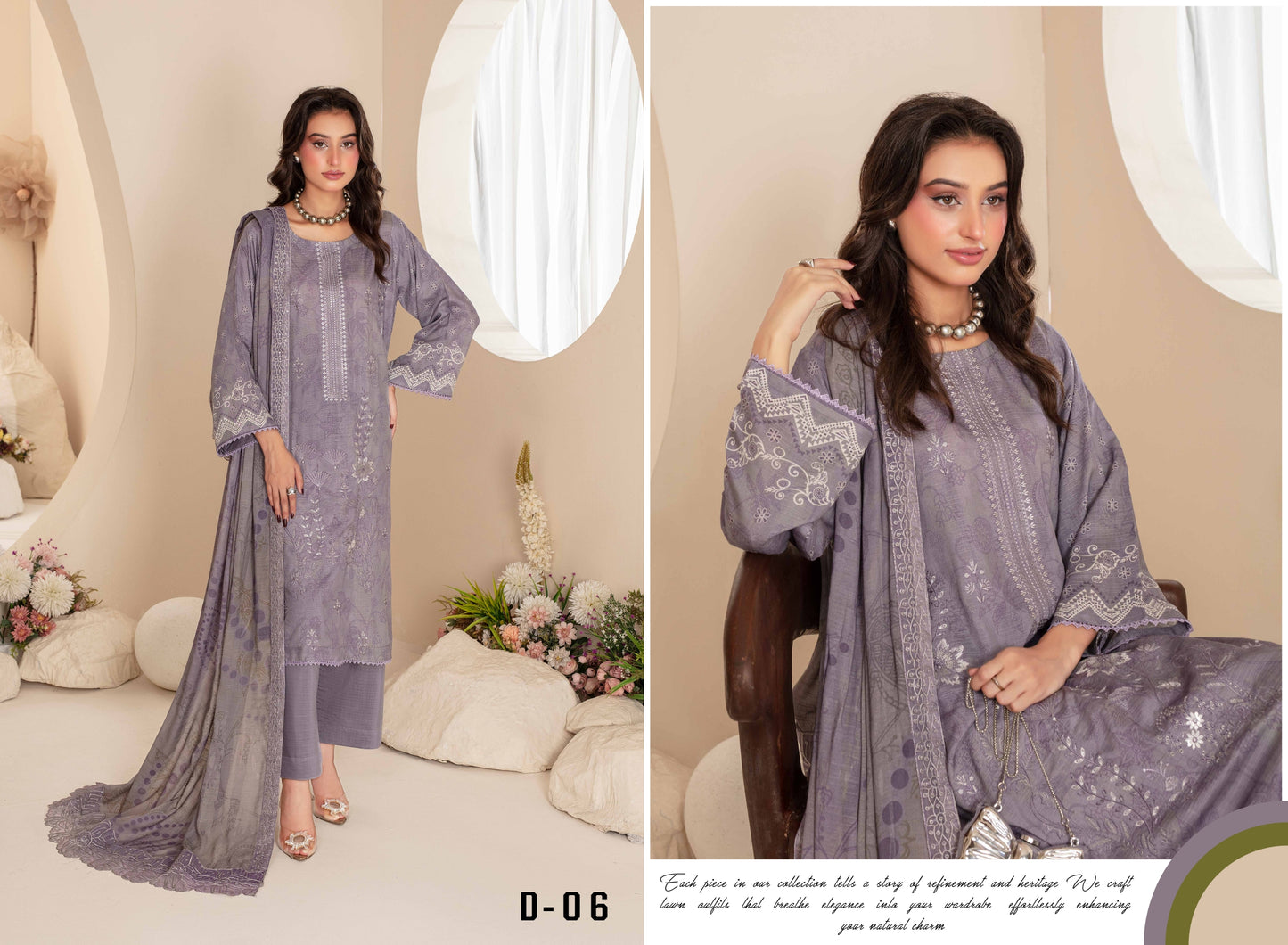 Pehli-Nazar Visocse Banna Dora Embroidered D-06
