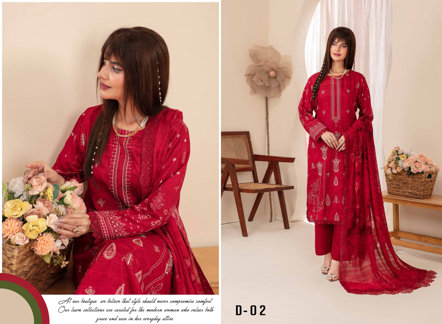 Pehli-Nazar Visocse Banna Dora Embroidered D-02
