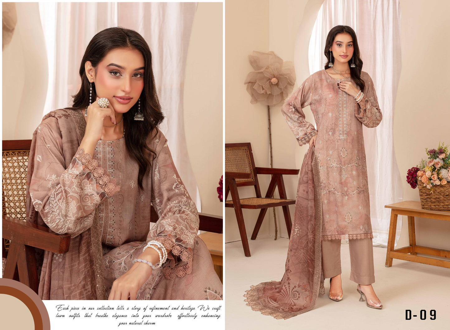 Pehli-Nazar Visocse Banna Dora Embroidered D-09