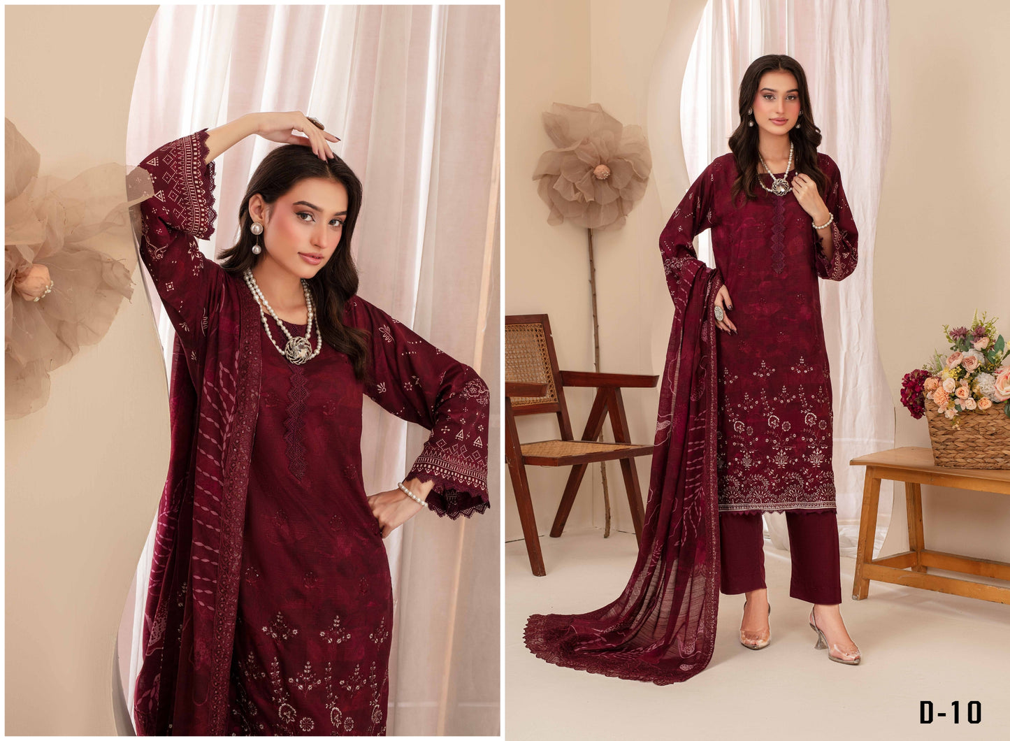 Pehli-Nazar Visocse Banna Dora Embroidered D-10