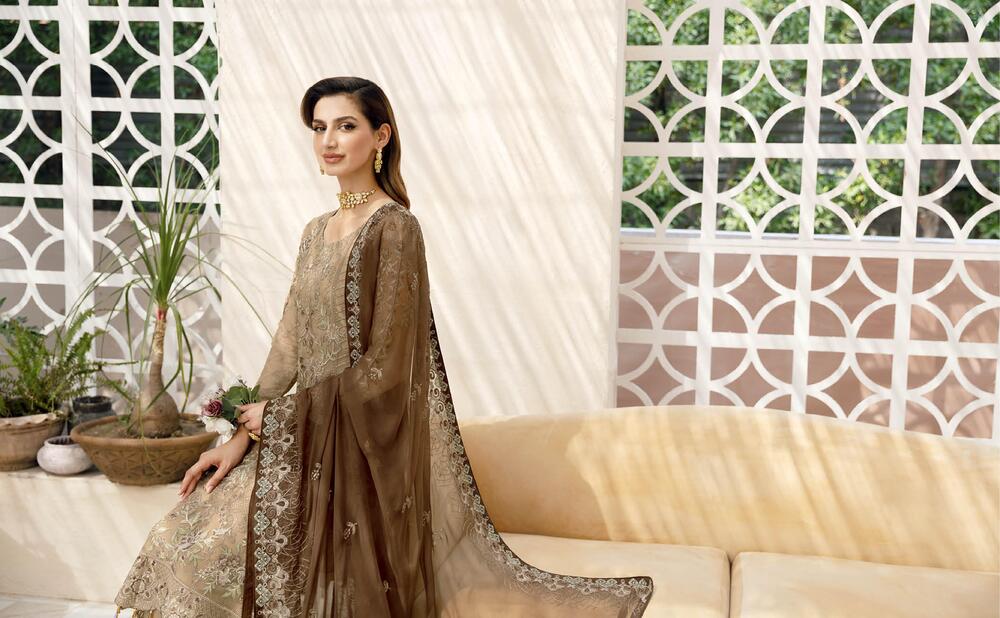 Ramsha Chevron Chiffon Vol-09 A-904 - Waheed Javaid Collections