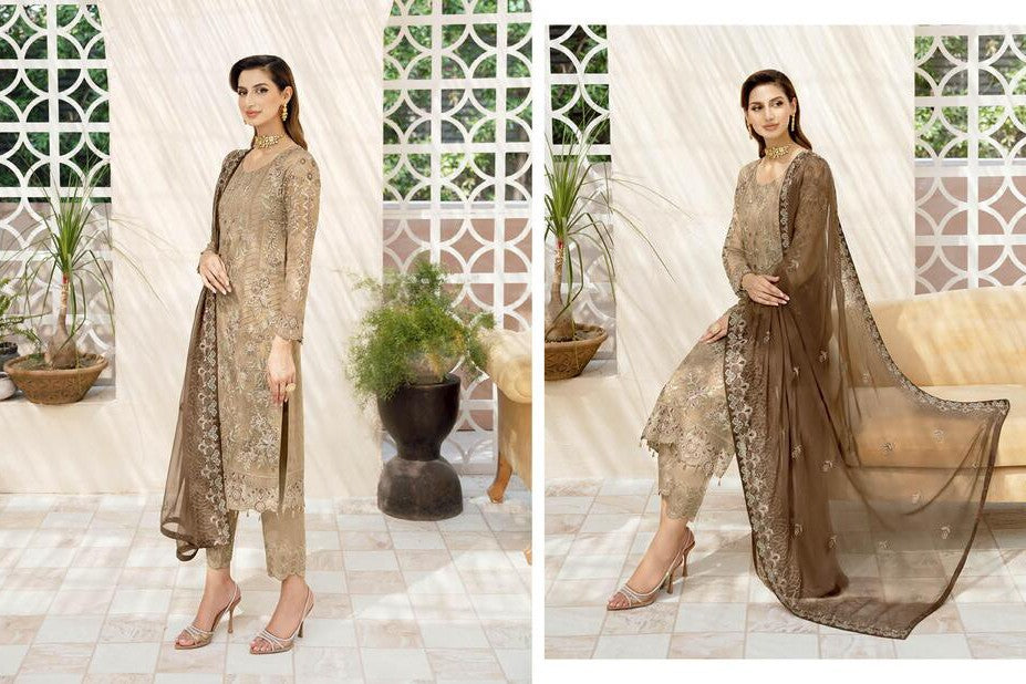 Ramsha Chevron Chiffon Vol-09 A-904 - Waheed Javaid Collections