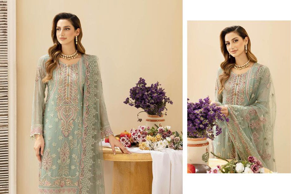 Ramsha Chevron Chiffon Vol-09 A-901 - Waheed Javaid Collections