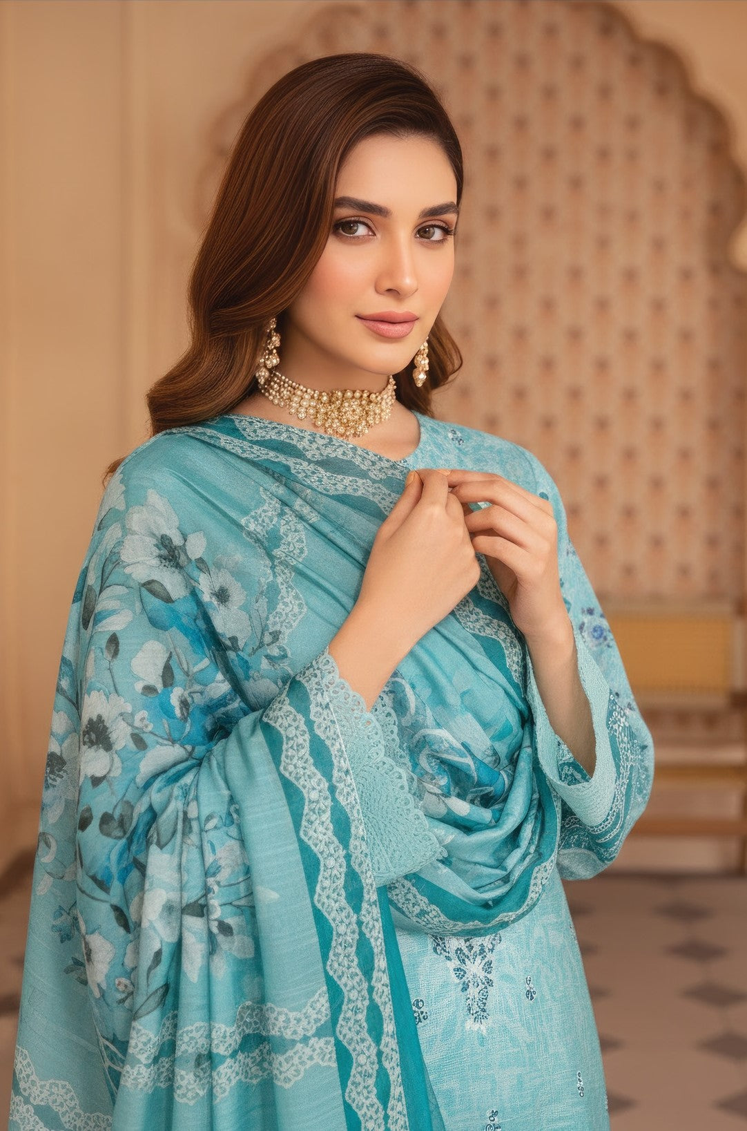 Pretty Girl RangNoor Lawn Embroidered 3 Piece 10 - Waheed Javaid Collections