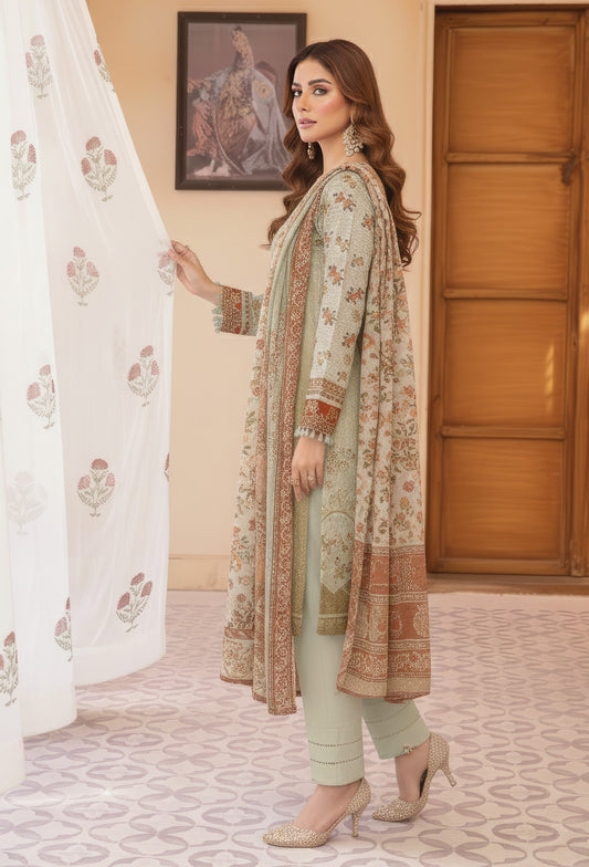 Pretty Girl RangNoor Lawn Embroidered 3 Piece 14 - Waheed Javaid Collections