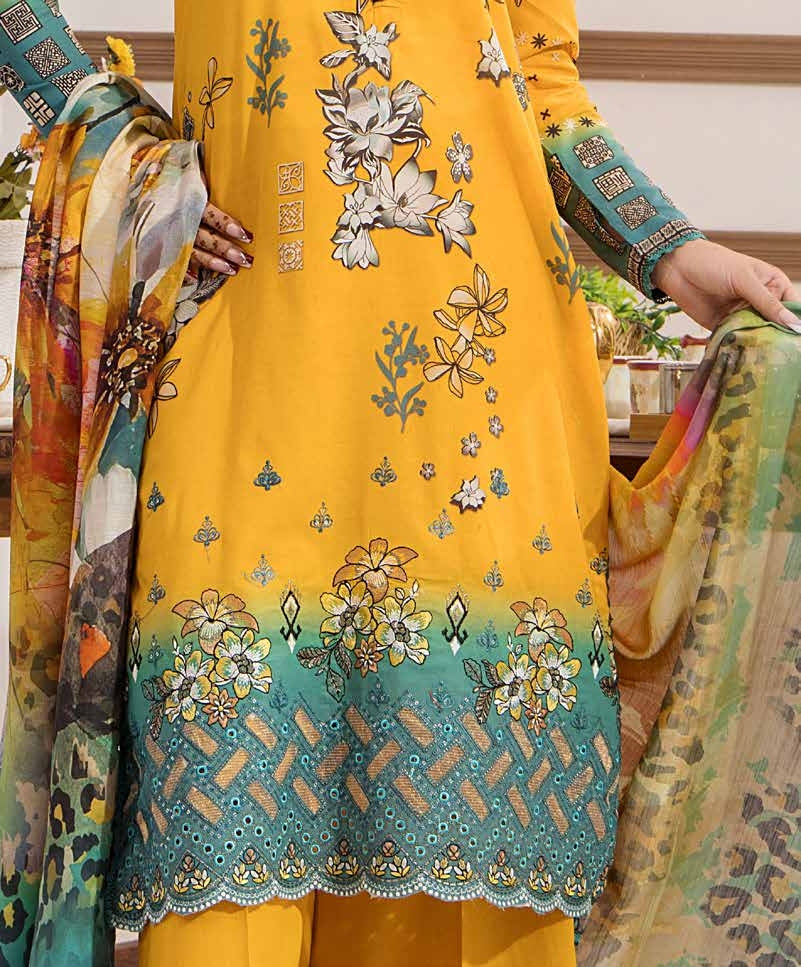 Safa Embroidered 3 Piece Lawn 03