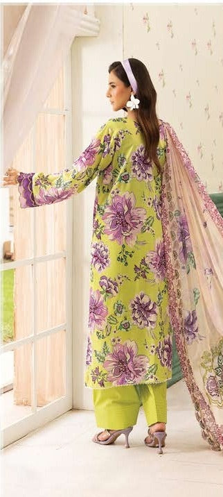 Summer Bloom Digital Printed Lawn 3 Piece 03