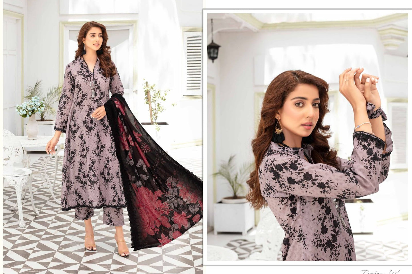 Mahak By Gul-E-Rukh 3 Piece Print - Waheed Javaid Collections