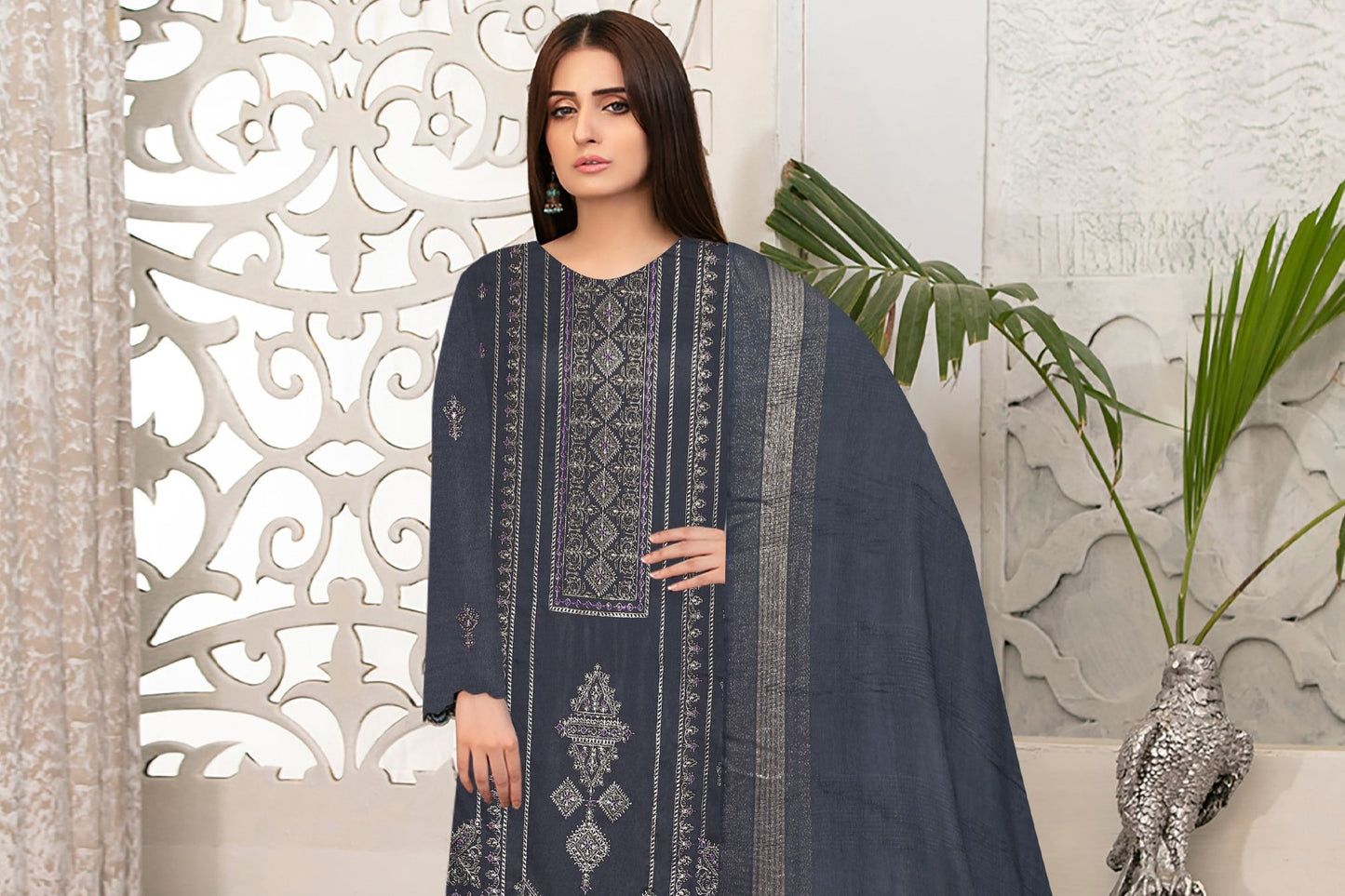 Ajwa Peach Leather Noor Fatima Vol-10 02 - Waheed Javaid Collections