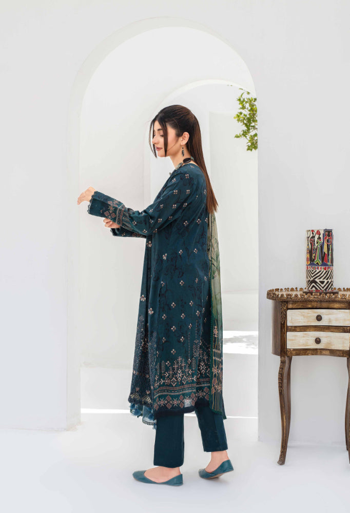 Sangat Dressline Embroidered lawn Print 04 - Waheed Javaid Collections
