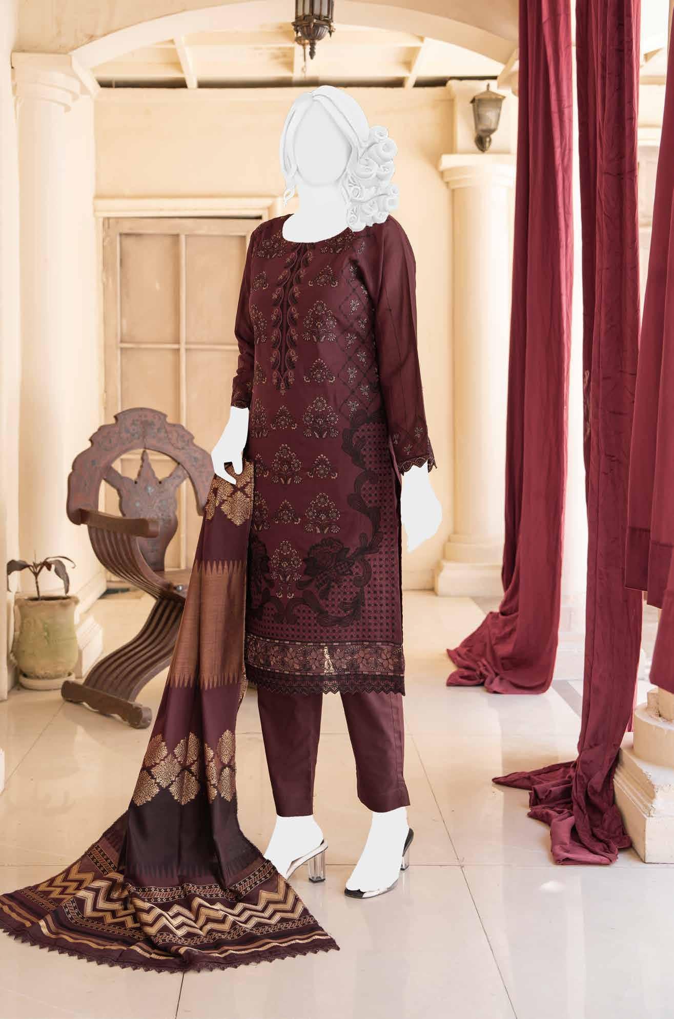 Noor e Sehar embroidered 02 - Waheed Javaid Collections