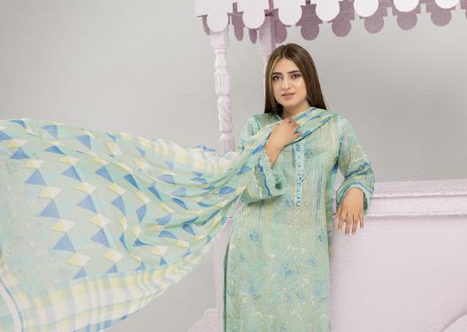 Saheliyaaan Lawn Chikenkari Chiffon Dupatta 001 - Waheed Javaid Collections