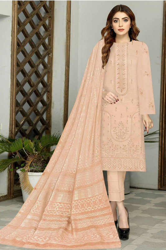 Royal Peach Leather Noor Fatima Vol-3 03 - Waheed Javaid Collections