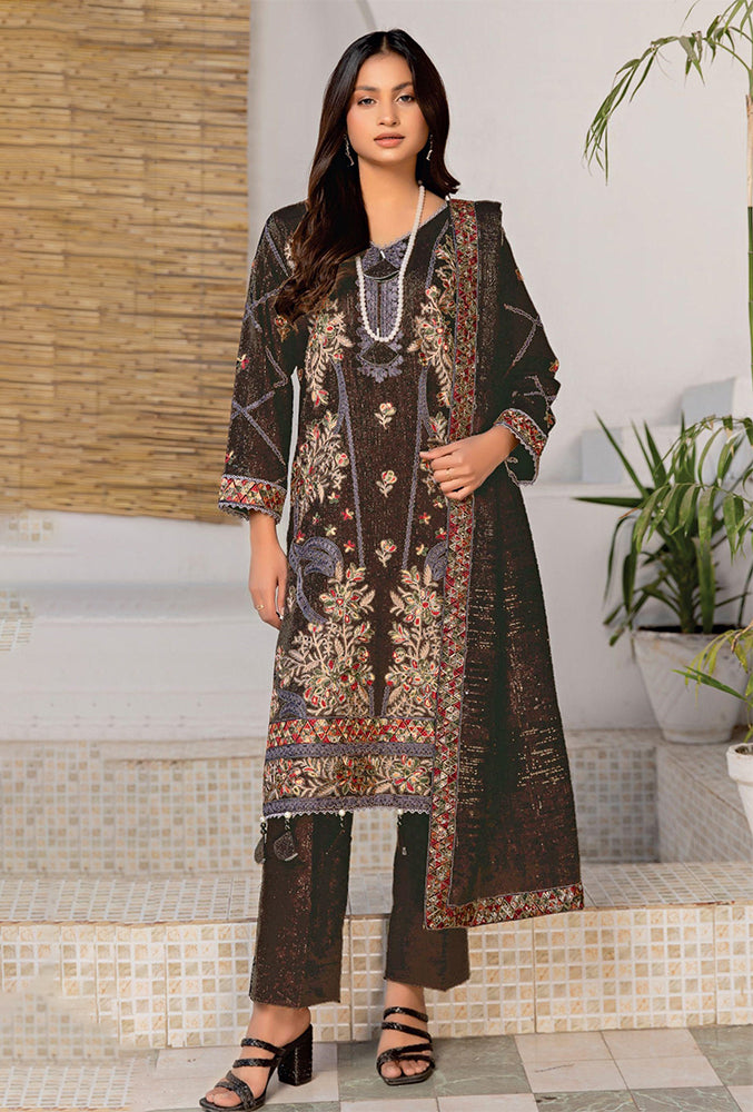 Noir Zari Winter Wool Mahay 05