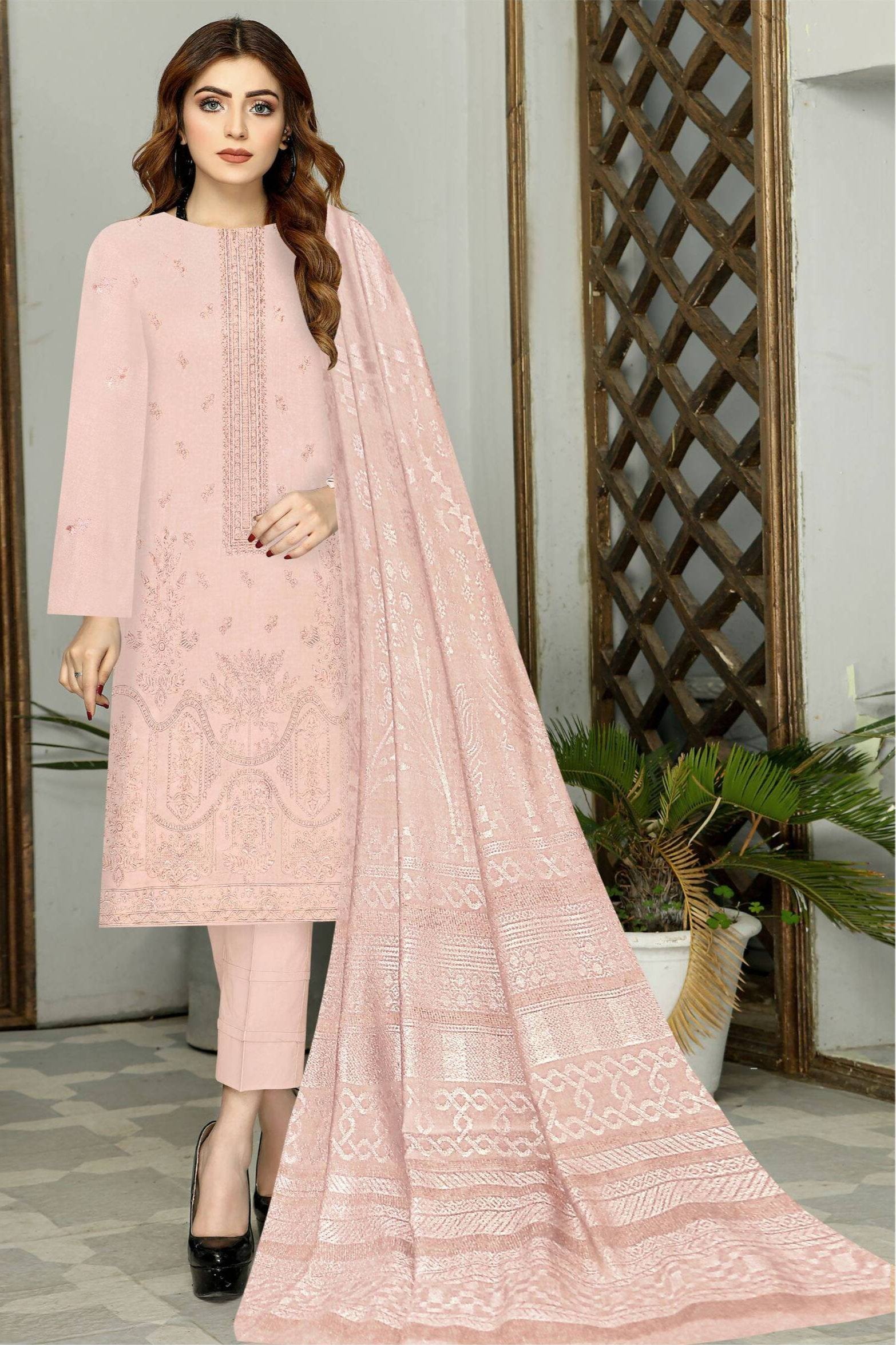 Royal Peach Leather Noor Fatima Vol-5 06 - Waheed Javaid Collections