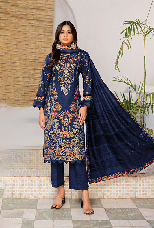 Noir Zari Winter Wool Mahay 06
