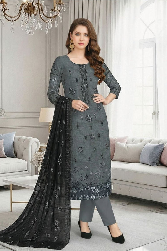 Hooria Embroidered Premium Lawn 3 Piece 03