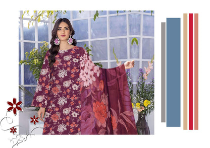 Saffron Viscose Full Print All over #5