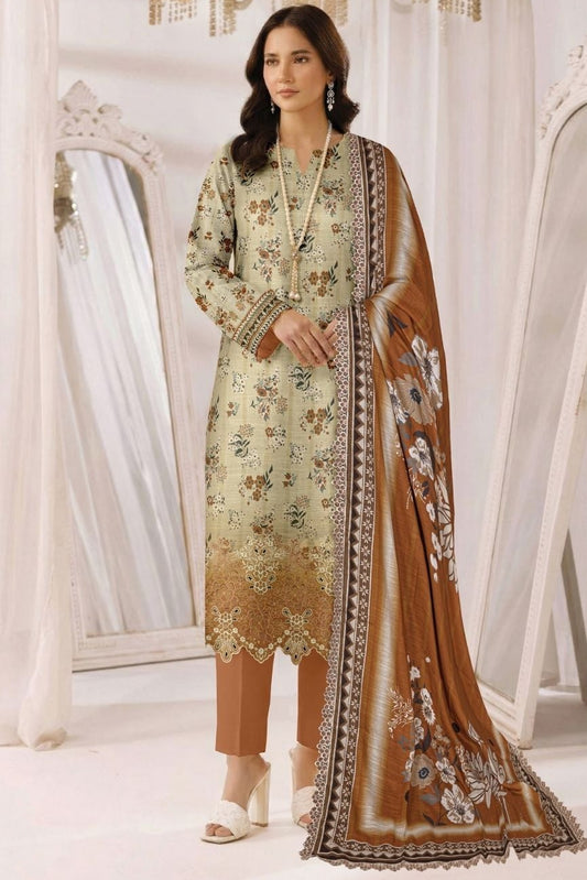 Uroosh Embroidered Premium Lawn 3 Piece 03