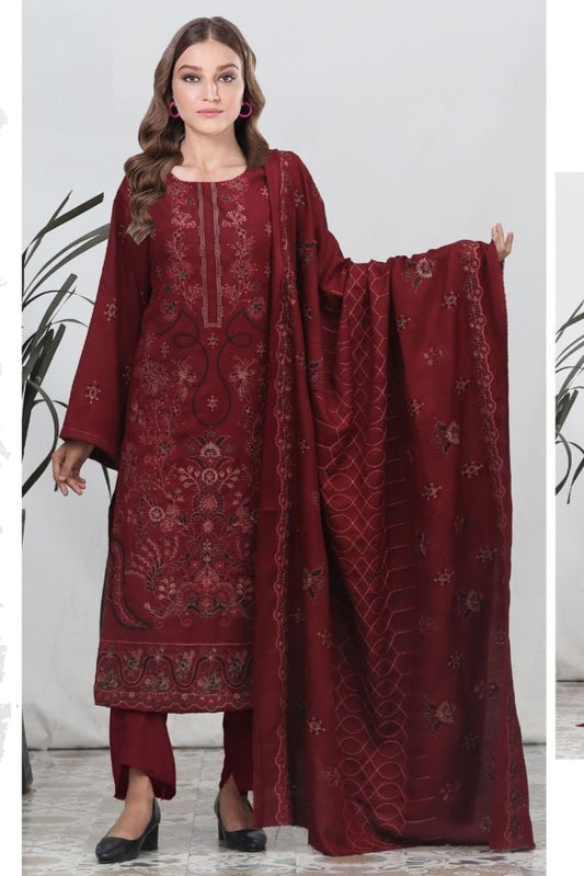Chamki Preimum Wool Embroidered 3 Piece #5