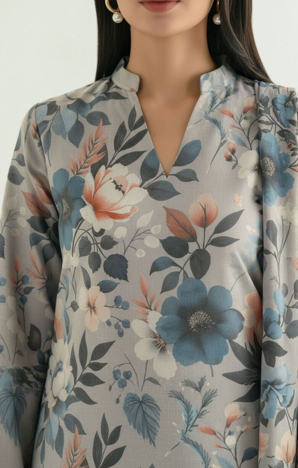 Orang Printed Premium Lawn 3 Piece 05