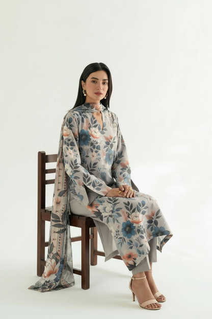 Orang Printed Premium Lawn 3 Piece 05