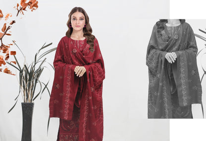 Chamki Preimum Wool Embroidered 3 Piece #5