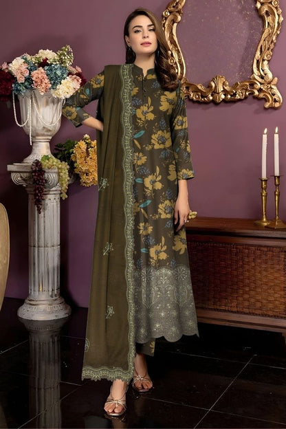 Preimum Peach Dhanak Daman Fancy Embroidered with Heavy #5