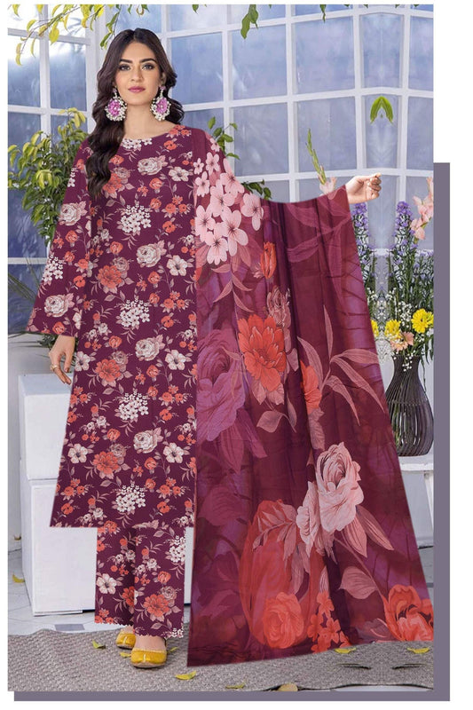 Saffron Viscose Full Print All over #5