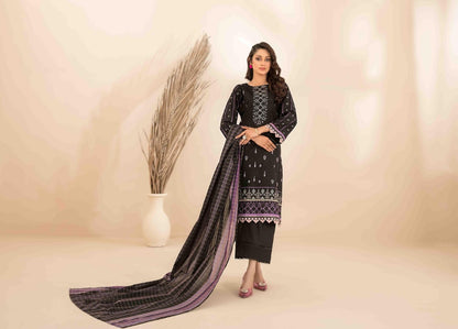 OLA Digital Printed Bana Dora Lawn Tawakkal D-1215