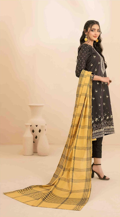 OLA Digital Printed Bana Dora Lawn Tawakkal D-1220