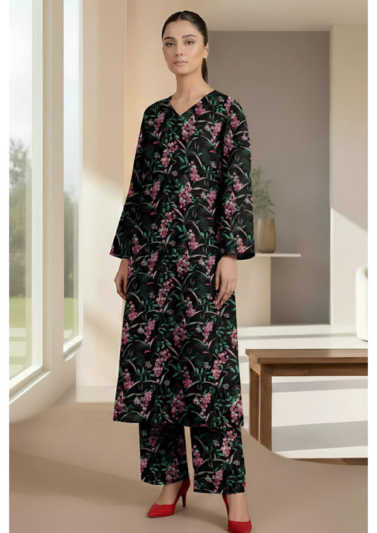 Breeze Premium High Quality Lawn 2 Piece Shirt & Trouser D#212 - Waheed Javaid Collections