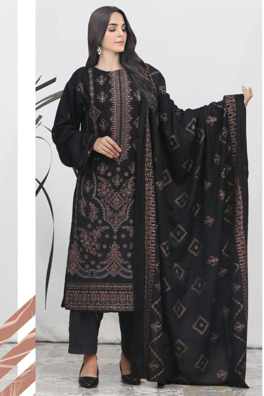 Chamki Preimum Wool Embroidered 3 Piece #6