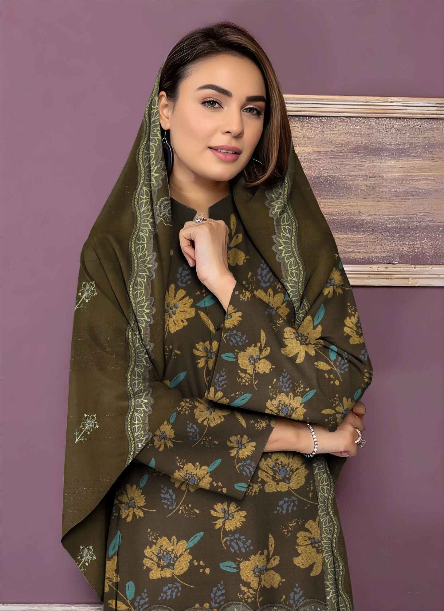 Preimum Peach Dhanak Daman Fancy Embroidered with Heavy #5