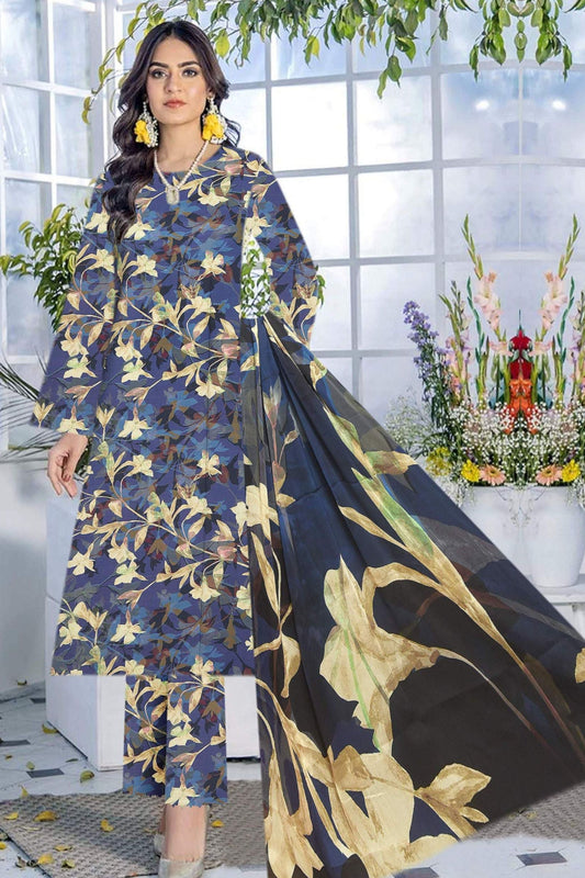Saffron Viscose Full Print All over #6