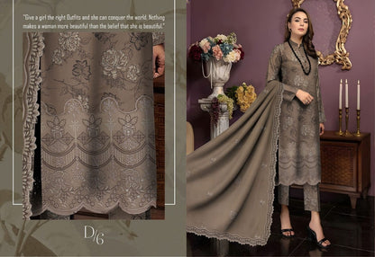 Preimum Peach Dhanak Daman Fancy Embroidered with Heavy #6