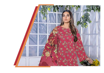 Saffron Viscose Full Print All over #7