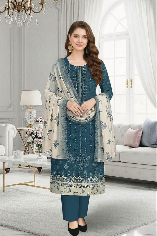 Hooria Embroidered Premium Lawn 3 Piece 05