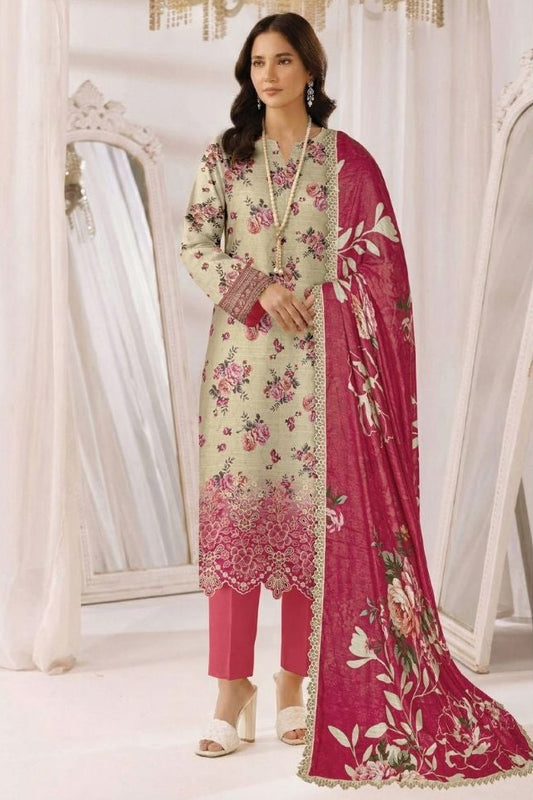 Uroosh Embroidered Premium Lawn 3 Piece 05