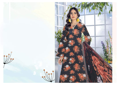 Saffron Viscose Full Print All over #9
