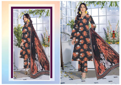 Saffron Viscose Full Print All over #9