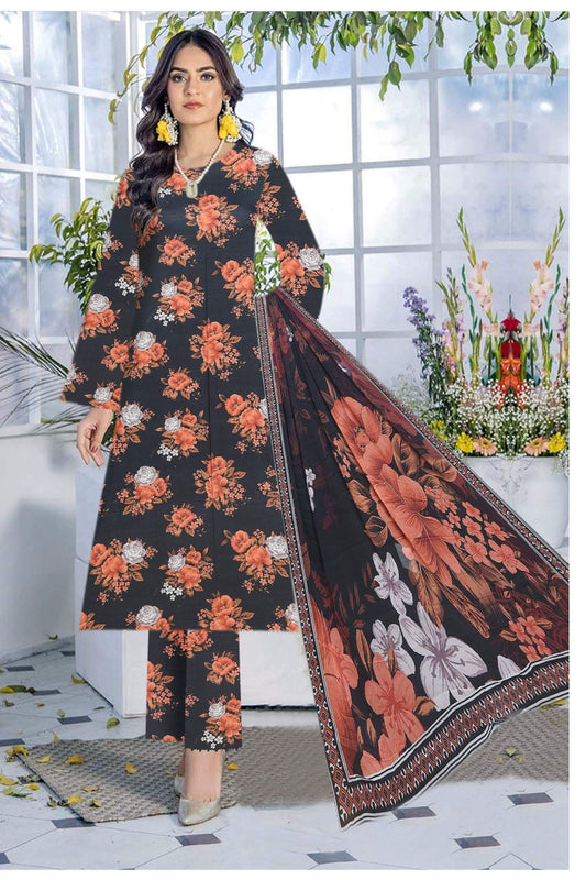 Saffron Viscose Full Print All over #9