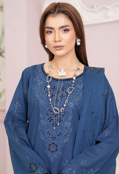 Bismil Embroidered lawn 3 piece 03