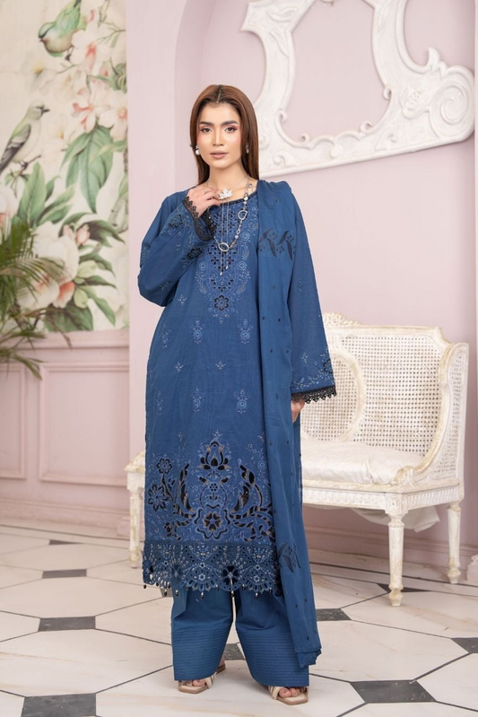 Bismil Embroidered lawn 3 piece 03