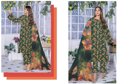 Saffron Viscose Full Print All over #10